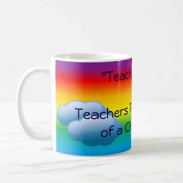 Caneca De Café Professora Rainbow Mug Coffee (Esquerda)