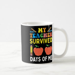 Caneca De Café Professora Sobreviveu A 100 Dias Da Minha Escola D