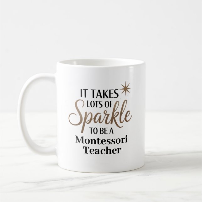 Caneca De Café Professora Sparkle Montessori (Esquerda)