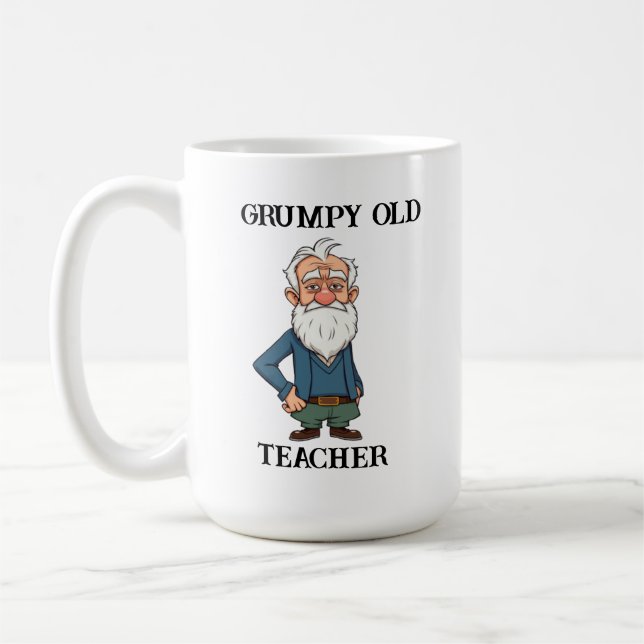 Caneca De Café Professora Velha Grumpy (Esquerda)