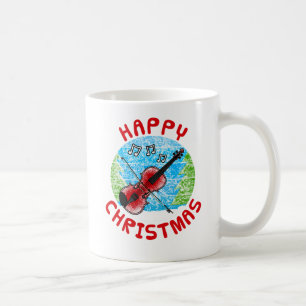 Caneca De Café Professora Violinista de Música Violina no Natal