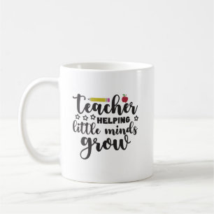 Caneca De Café Professores ajudando as mentes pequenas a crescer
