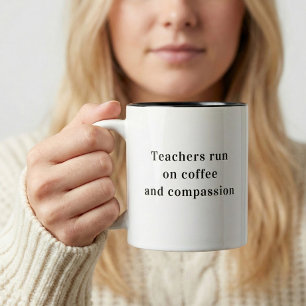 Caneca De Café Professores Correm Em Coffee Quote