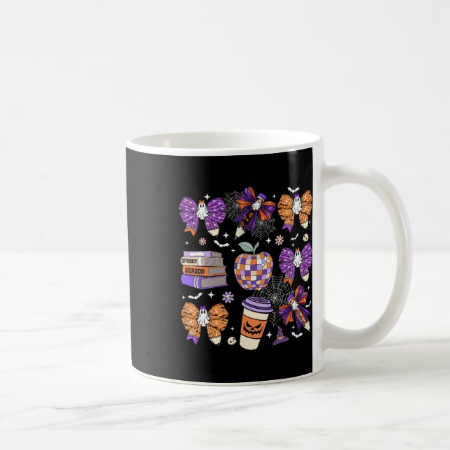 Caneca De Café Professores do Arco Ghost Cute Halloween Mulheres (Direita)