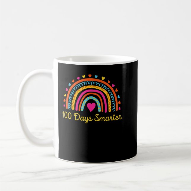 Caneca De Café Professores do Arco-Íris 100 dias mais inteligente (Esquerda)