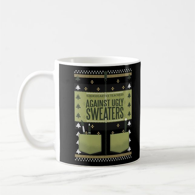 Caneca De Café Professores do jardim de infância contra o T-Shir  (Esquerda)
