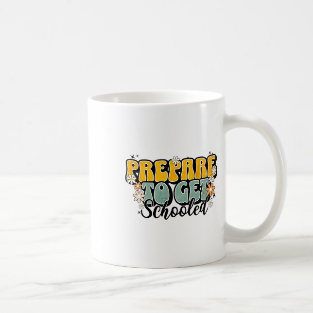 Caneca De Café Professores engraçados de volta às aulas se prepar (Direita)