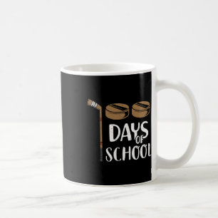 Caneca De Café Professores Estudantes Diversão 100º Dia De Hóquei