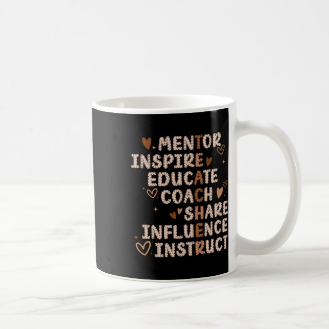 Caneca De Café Professores Mentor Inspire Educar Coach Influencia (Direita)
