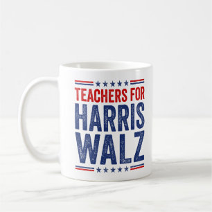 Caneca De Café Professores Para Kamala Harris Walz Eleição 2024