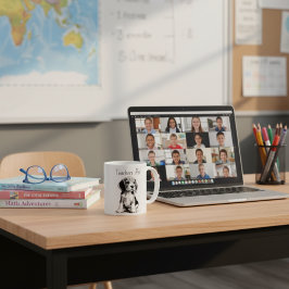 Caneca De Café Professores Pet=Desenho de Beagle