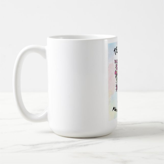 Caneca De Café Professores Plantam Sementes Professora Obrigado P (Esquerda)