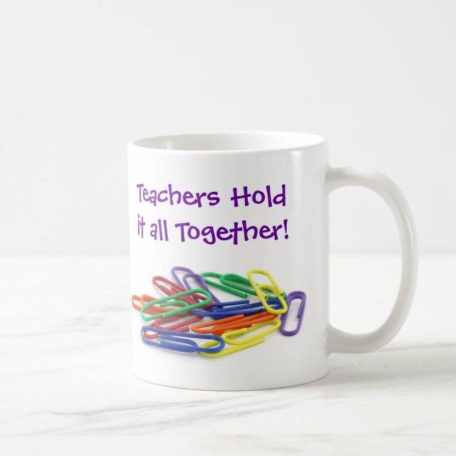 Caneca De Café Professores seguram os clipes de papel juntos (Direita)