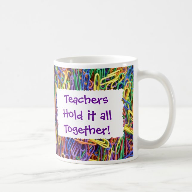 Caneca De Café Professores seguram os clipes de papel juntos (Direita)