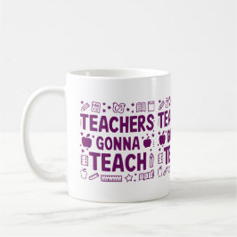 Caneca De Café Professores vão ensinar
