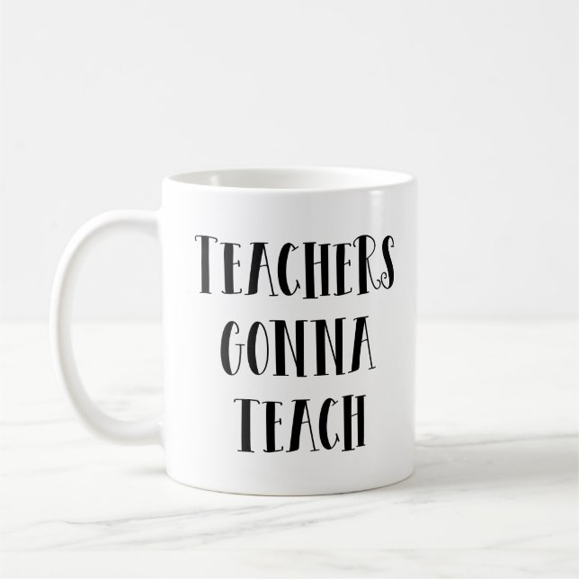 Caneca De Café Professores vão ensinar (Esquerda)