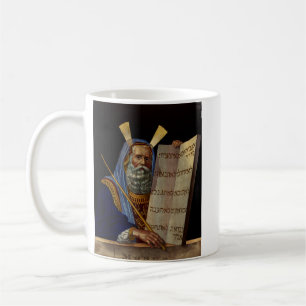 Caneca De Café Profeta Moisés com as Tábuas da Lei 
