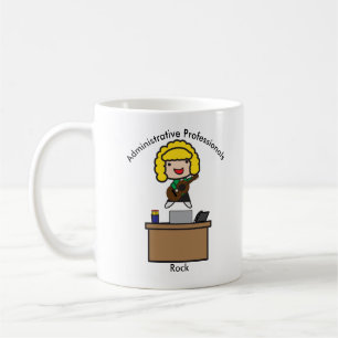 Caneca De Café Profissionais Administrativos (Blonde) Personaliza