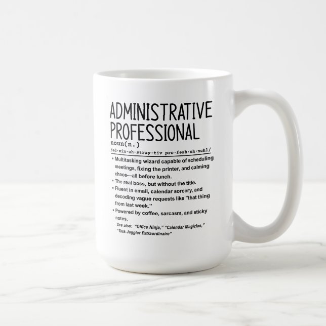 Caneca De Café Profissional administrativo (Direita)