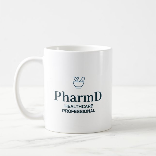 Caneca De Café Profissional de Saúde PharmD (Esquerda)