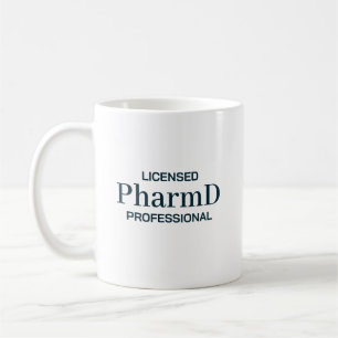Caneca De Café Profissional Licenciado PharmD Personalizado