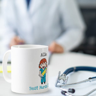Caneca De Café Profissional Médico Personalizado Chibi Obrigado