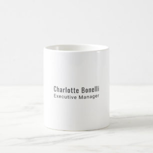 Caneca De Café Profissional Minimalista Moderno Simples