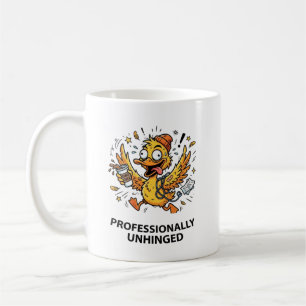 Caneca De Café Profissionalmente Desajustado - Humor de Trabalho