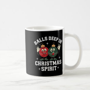 Caneca De Café Profundamente no Natal Srit Humor de Natal Engraça
