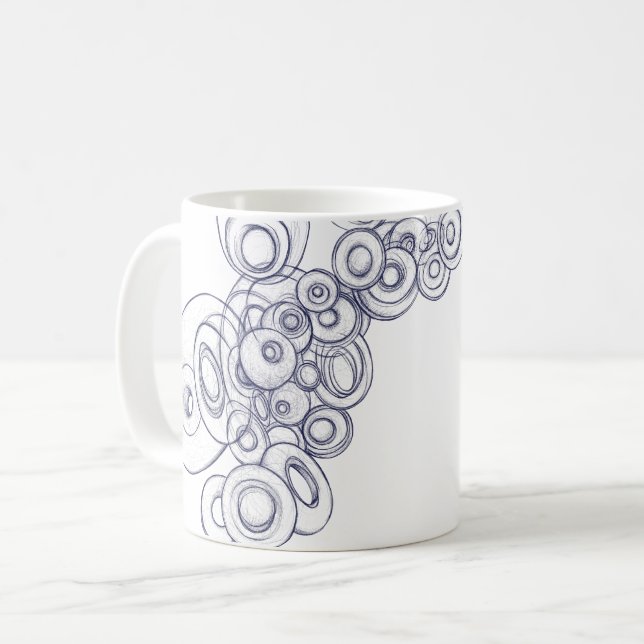 Caneca De Café Profundezas Silenciosas de Força (Frente Esquerda)