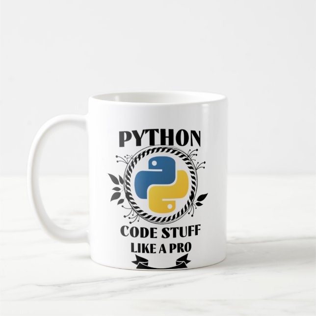 Caneca De Café Programação de Python (Esquerda)