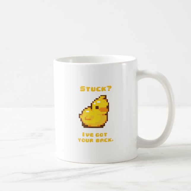Caneca De Café Programação Ducky de borracha (Direita)