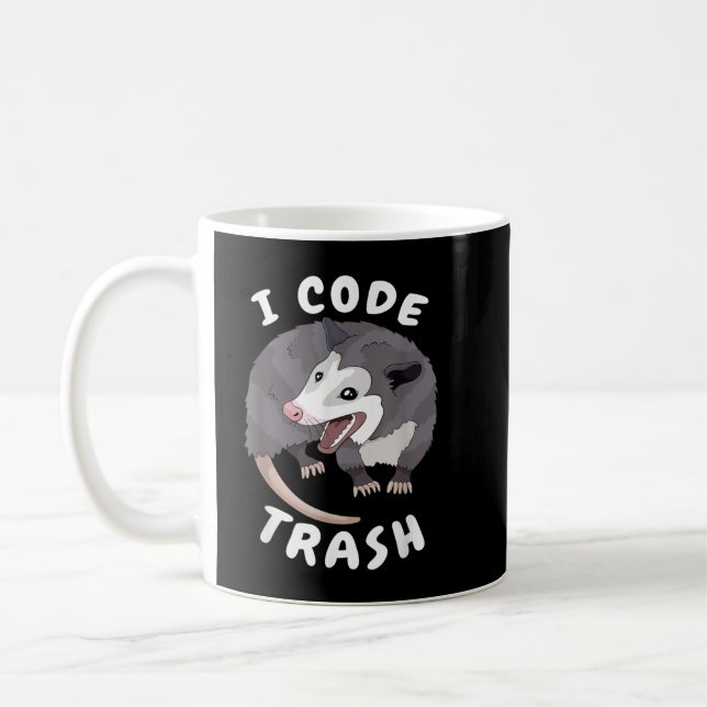 Caneca De Café Programação Engraçada Código I Lixo Ogambm Geek P (Esquerda)