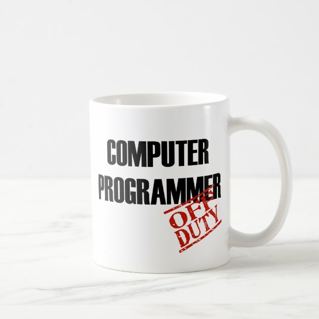 Caneca De Café Programador de computador fora de serviço (Direita)