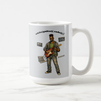 Caneca De Café Programador de software afro-americano que toca gu