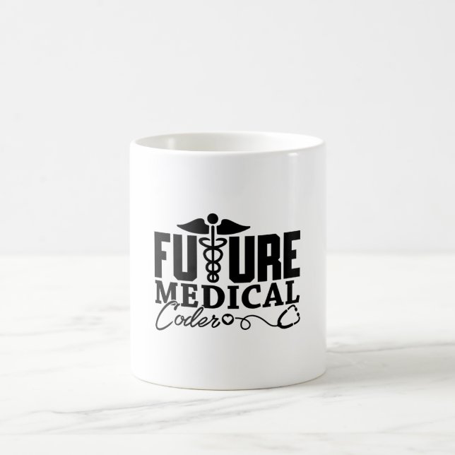 Caneca De Café Programador do Assistente de Codificação Médica Fu (Centro)