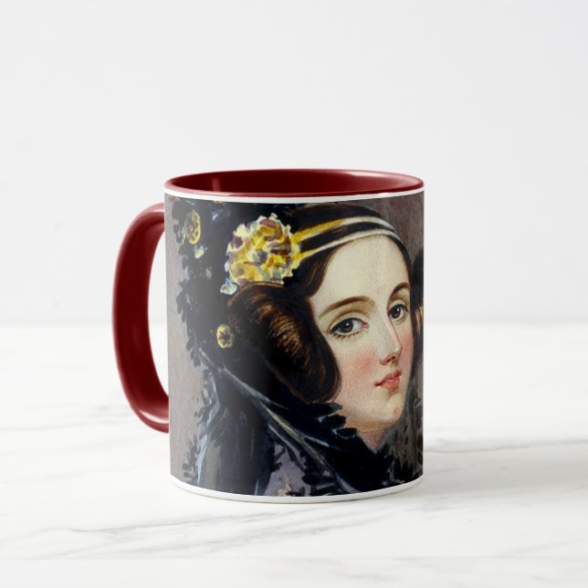 Caneca de café Programadora de Computador Ada Love (Frente Esquerda)