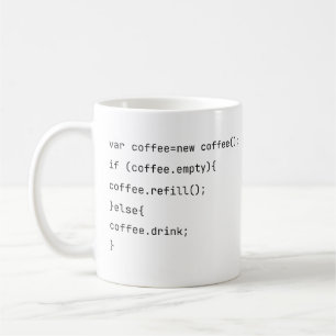 Caneca De Café Programadores de codificação engraçada var coffee