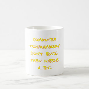 Caneca De Café Programadores de computador não byte