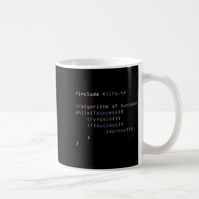 Caneca De Café Programadores Memória de Computação Codificando Hu (Direita)