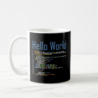 Caneca De Café Programando o Hello World Computer Engineering Cod