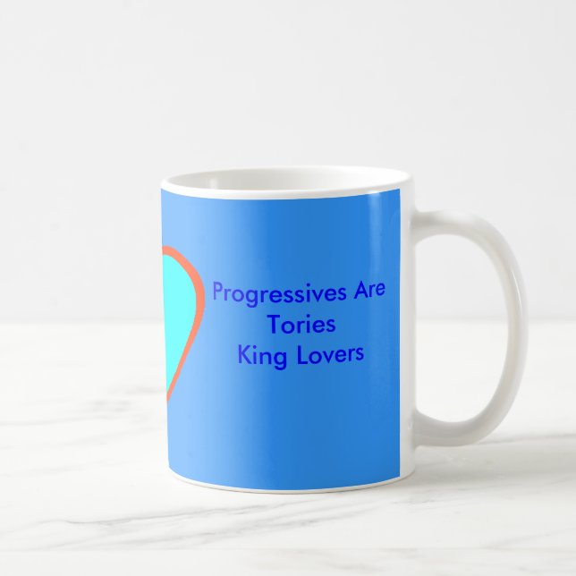 Caneca De Café Progressistas são teorias King Lovers (Direita)
