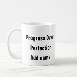 Caneca De Café Progresso da Saúde Mental Não Crescimento do Própr