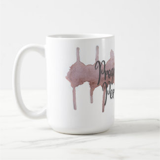 Caneca De Café Progresso Em Relação À Tinta De Perfeição
