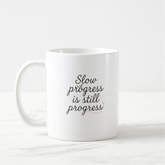 Caneca De Café Progresso Lento Ainda é Progresso – Calmo Minimal