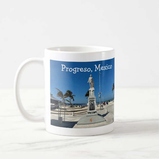 Caneca De Café Progresso, México - Clássica Mug (Esquerda)