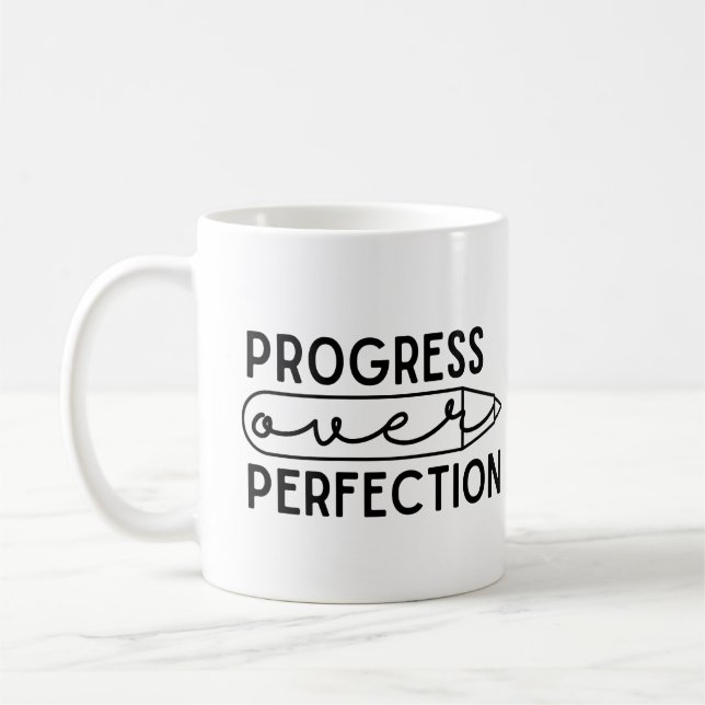 Caneca De Café Progresso na Perfeição (Esquerda)