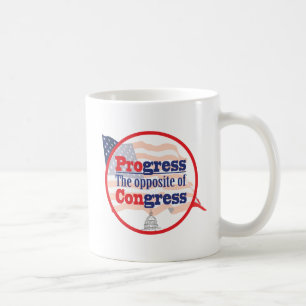 Caneca De Café Progresso. O oposto do congresso