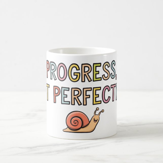 Caneca De Café Progresso, sem perfeição (Centro)