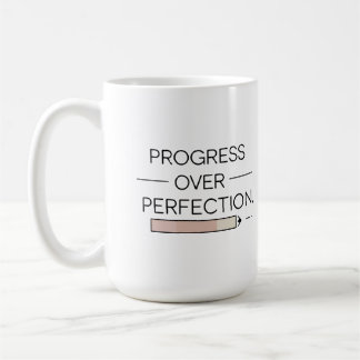 Caneca De Café Progresso Sobre A Perfeição - Mug